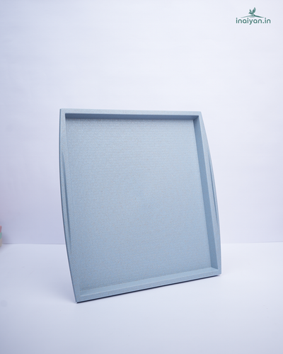 Eco Square Serving Tray with Handles - Sky Blue