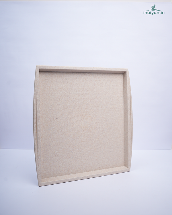 Eco Square Serving Tray - Natural Beige - 12"