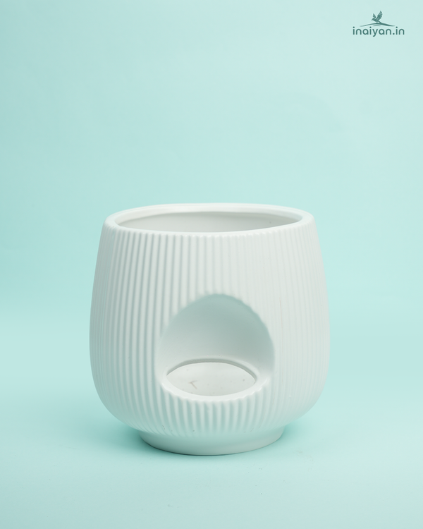 Aroma Diffuser Ceramic Oil Burner Garden Pot - 7"