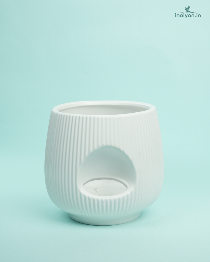 Aroma Diffuser Ceramic Oil Burner Garden Pot - 7"