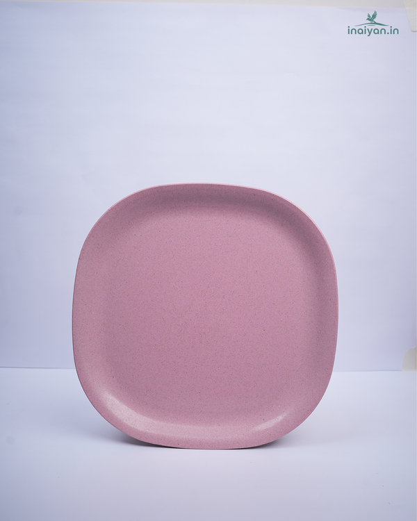 Eco Square Dinner Plate - Blush Pink - 11"