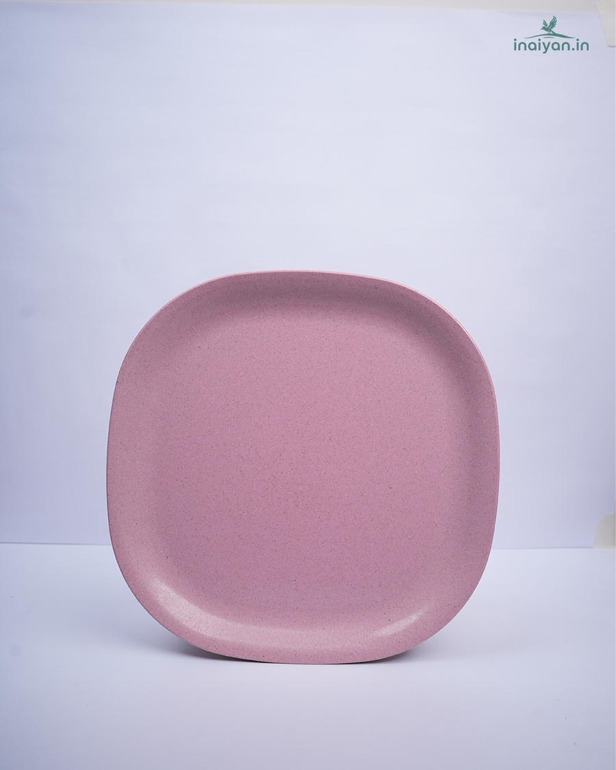 Eco Square Dinner Plate - Blush Pink