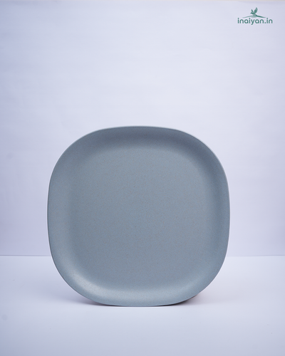 Eco Square Dinner Plate - Stone Grey