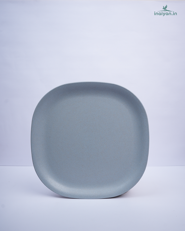 Eco Square Dinner Plate - Stone Grey - 11"