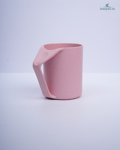 Eco Geometric Coffee Mug - 400ml Blush Pink