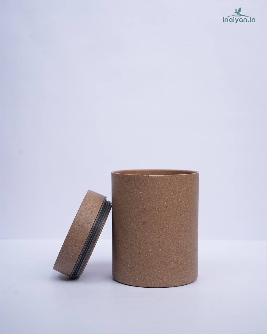 Eco Round Storage Canister - 800ml Brown