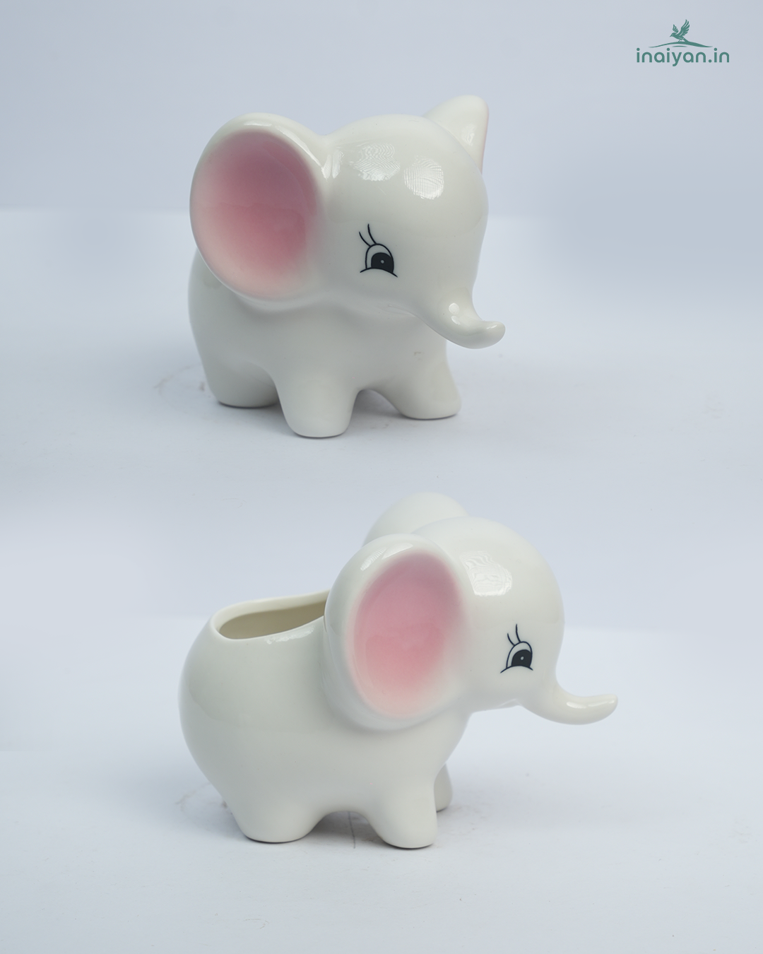 Elephant Shaped Ceramic Eco Succulent Planter