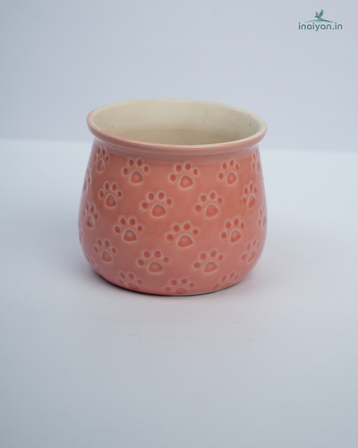 Speckle-Blush Textured Ceramic Pot
