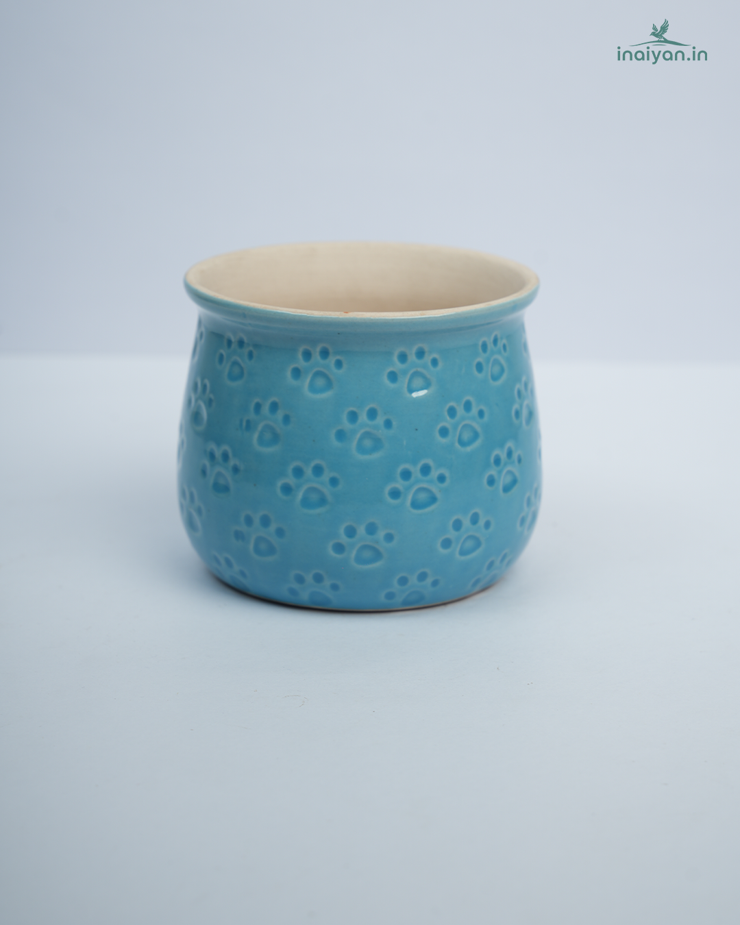 Periwinkle Blue Speckle Matte Ceramic Pot - 3.5"