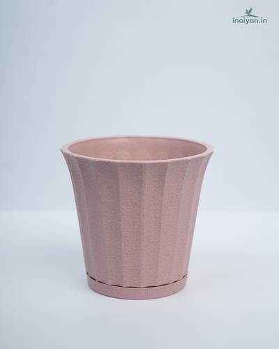 Blush Pink Eco Fluted Garden Planter