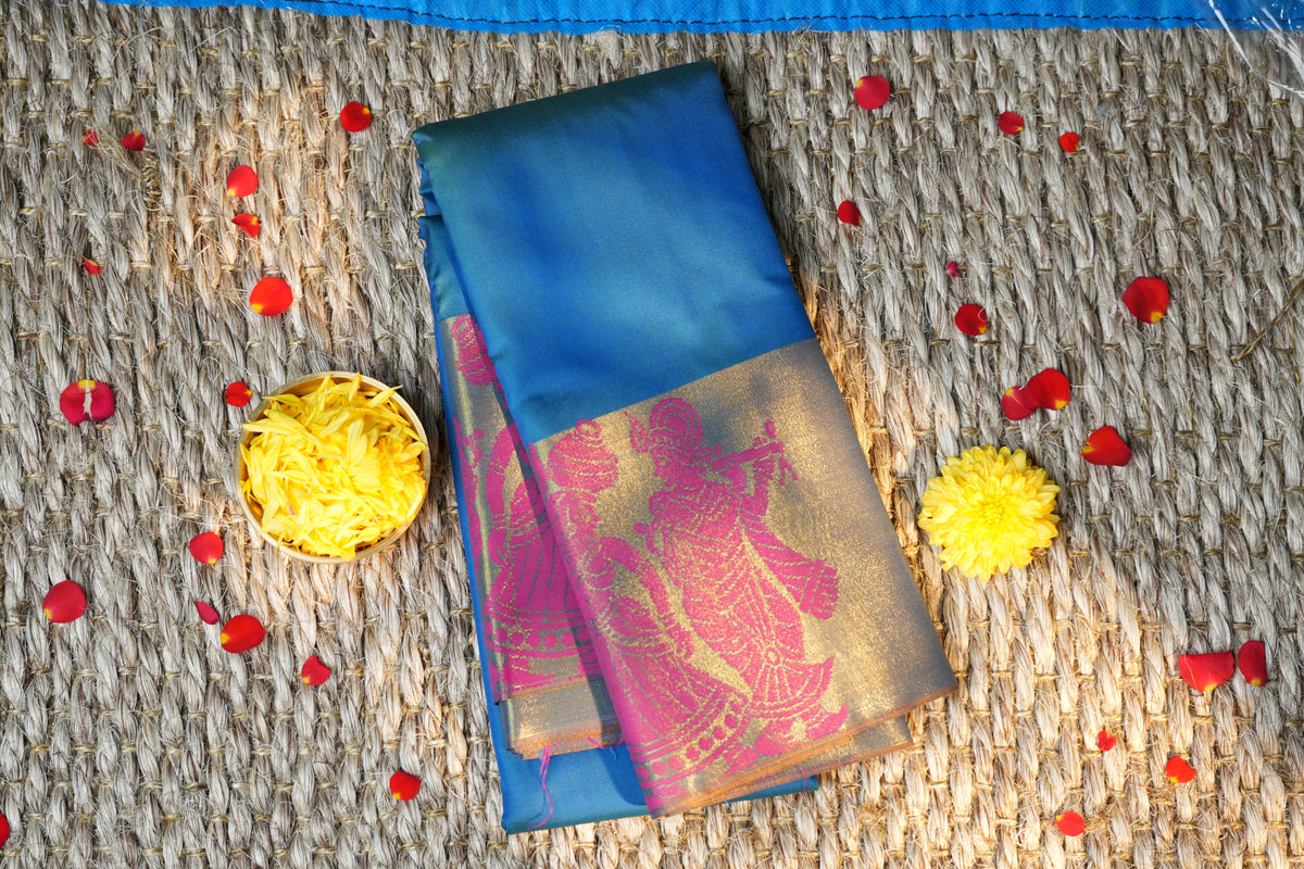 Elampillai Soft silk  Border Butta Saree
