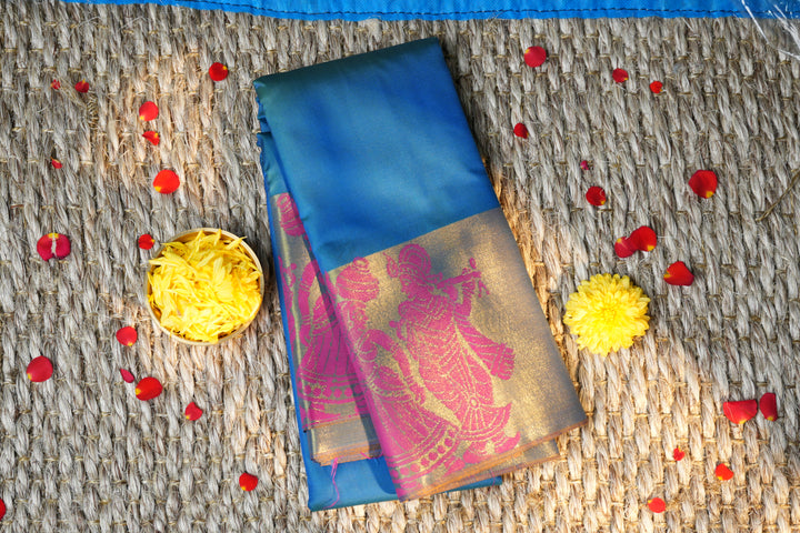 Elampillai Soft silk  Border Butta Saree