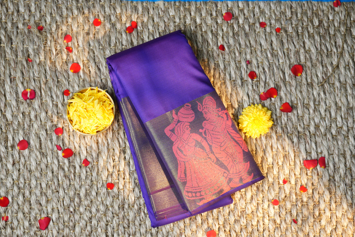 Elampillai Soft silk  Border Butta Saree