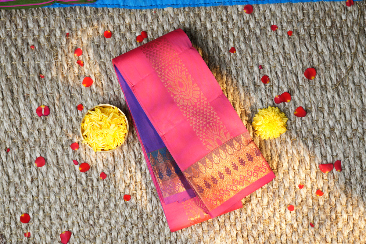 Elampillai Soft silk self butta Saree
