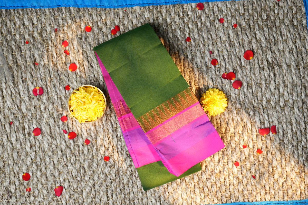 Elampillai Soft silk Korvai Saree