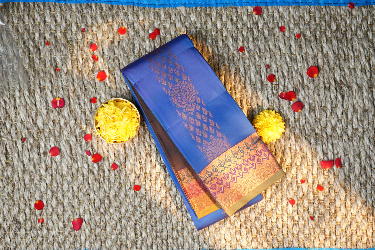 Elampillai Soft silk self butta Saree