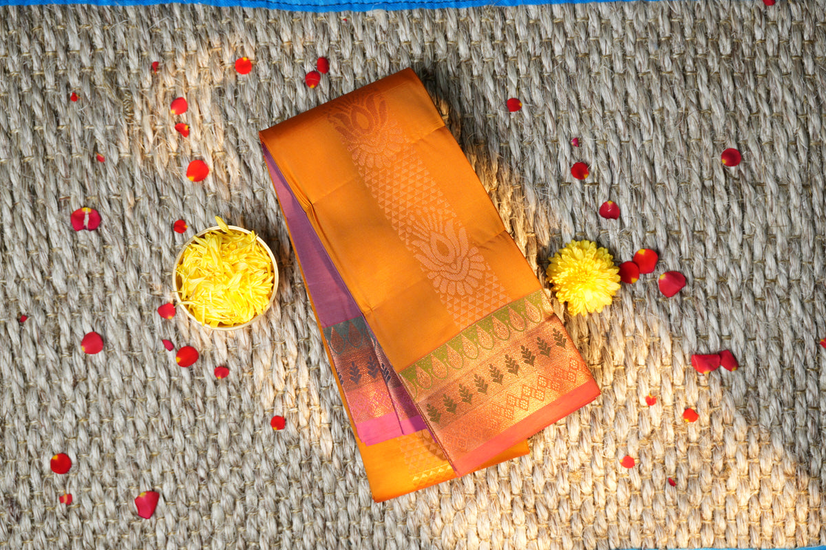 Elampillai Soft silk self butta Saree