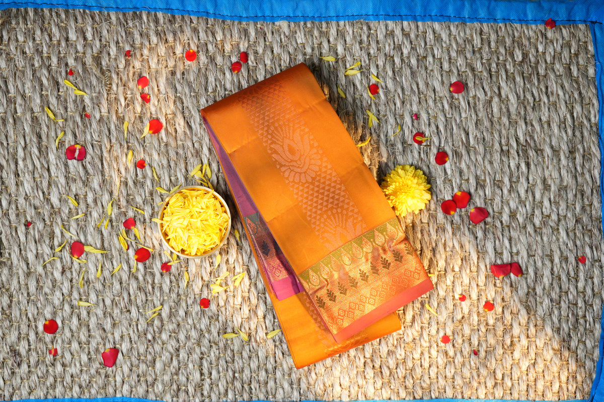 Elampillai Soft silk self butta Saree