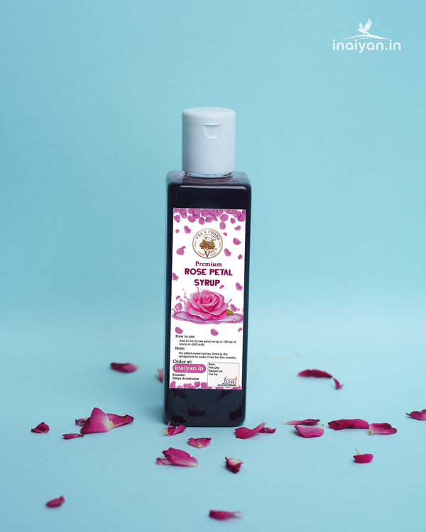 Premium Rose Petal Syrup Natural Rose Milk Mixer