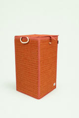 Handcrafted Woven Laundry Basket with Lid - Eco-Friendly Hamper 7