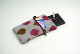 Handmade Kalamkari Mobile Pouch with Clip 4