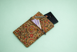 Handmade Kalamkari Mobile Pouch with Clip 9