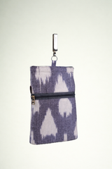 Handmade Kalamkari Mobile Pouch with Clip 5