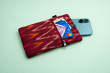 Handmade Kalamkari Mobile Pouch with Clip 7