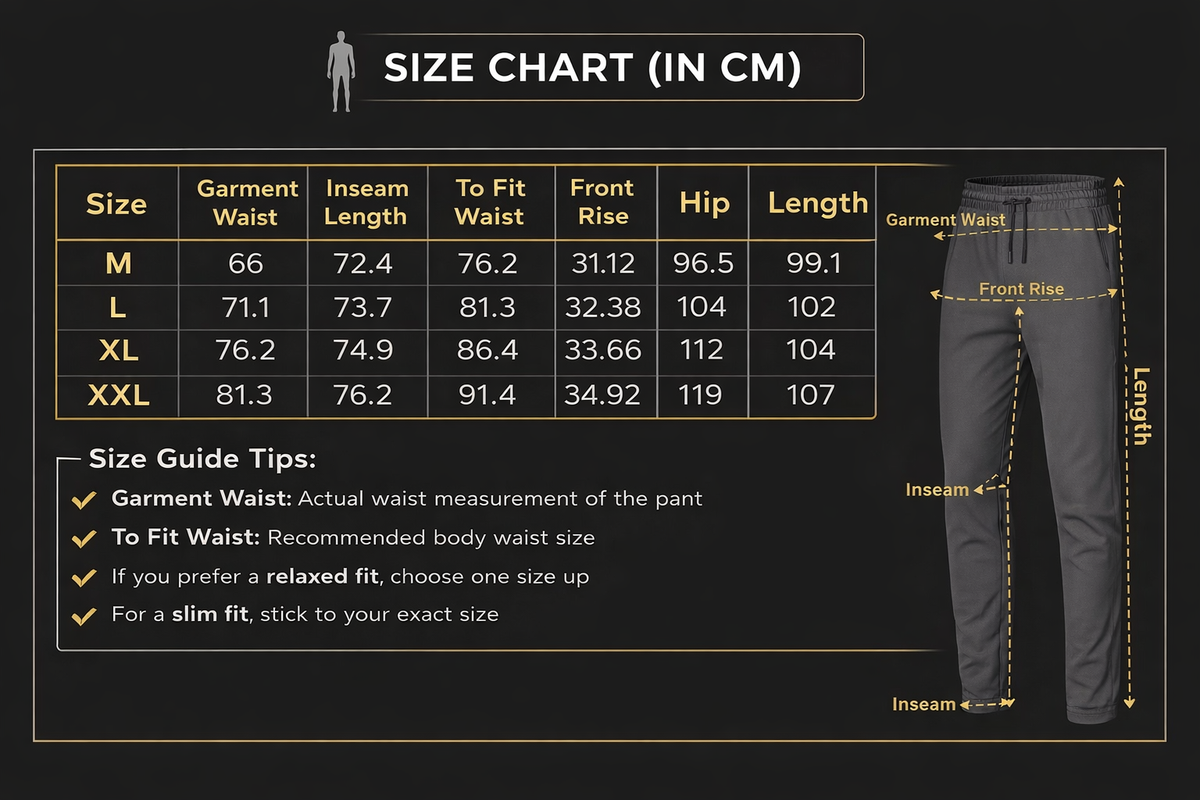 Techno Sport Men's Track Pant | Quick-Dry Activewear & Gym Joggers