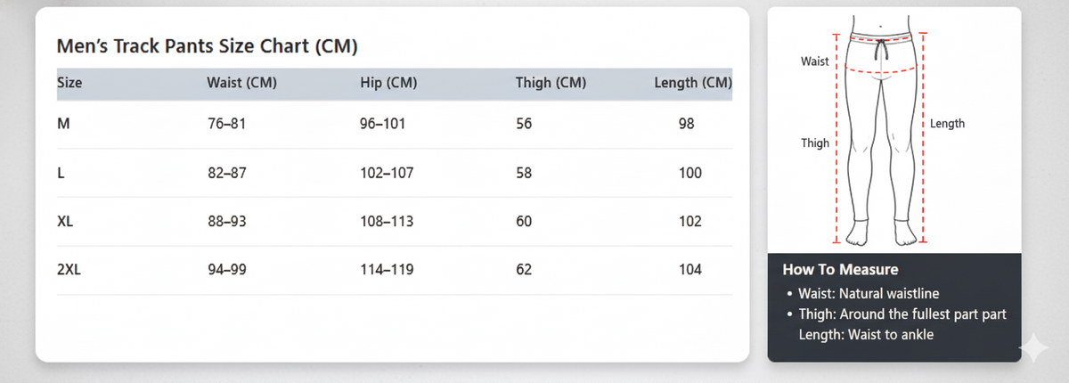 Men’s Regular Fit Track Pants