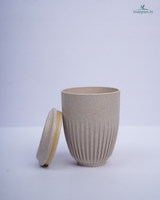 Eco Wheat Straw Coffee Cup with Lid - 350ml 2